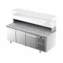 ILSA - Table à pizza positive 0/15°C avec dessus granit 3 portes avec groupe