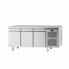 ILSA - Table réfrigérée pâtissière négative -20/-10°C sans dosseret 3 portes avec groupe P. 800 457 L