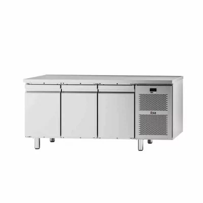 ILSA - Table réfrigérée pâtissière négative -20/-10°C sans dosseret 3 portes avec groupe P. 800 457 L