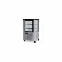 FURNOTEL - Vitrine réfrigérée positive 4 faces vitrées 230 litres fixe/grilles chromées 1 porte
