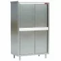 DIAMOND - Déclassé - Armoire haute inox largeur 2000 mm avec portes coulissantes
