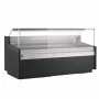 DIAMOND - Déclassé - Comptoir vitrine ventilé avec réserve largeur 1305 mm - Noir