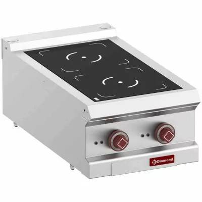 DIAMOND - Déclassé - Cuisinière électrique 2 foyers à induction