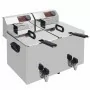 DIAMOND - Déclassé - Friteuse de table 2x8 L professionnelle - AVEC robinet