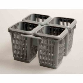 ELETTROBAR - Godet couverts 4 compartiments 217 x 217 x 134 mm