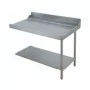ELETTROBAR - Table de prélavage droite machines à paniers 500 x 500 ou 600 x 500 dosseret  L. 1200 mm