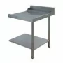 ELETTROBAR - Table de prélavage droite machines à paniers 500 x 500 ou 600 x 500 dosseret  L. 700 mm