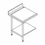 ELETTROBAR - Table de prélavage gauche machines à paniers 500 x 500 ou 600 x 500 dosseret  L. 700 mm
