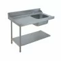 ELETTROBAR - Table de prélavage gauche machines à paniers 500 x 500 ou 600 x 500 évier L. 1200 mm