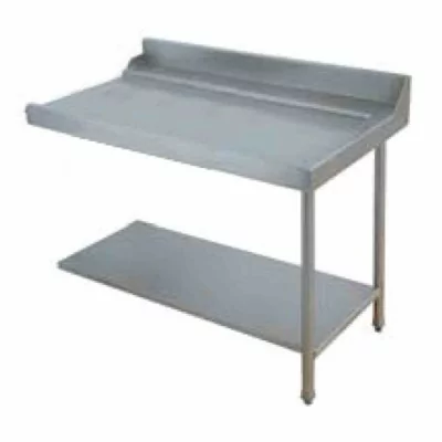 ELETTROBAR - Table entrée/sortie droite machines à paniers 600 x 500 configuration en angle dosseret L. 1200 mm