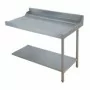 ELETTROBAR - Table entrée/sortie droite machines à paniers 600 x 500 configuration en angle dosseret L. 1200 mm