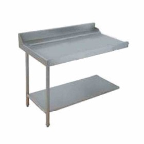 ELETTROBAR - Table entrée/sortie gauche machines à paniers 600 x 500 configuration en angle dosseret L. 1200 mm