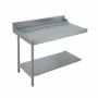ELETTROBAR - Table entrée/sortie gauche machines à paniers 600 x 500 configuration en angle dosseret L. 1200 mm