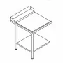 ELETTROBAR - Table entrée/sortie gauche machines à paniers 600 x 500 configuration en angle dosseret L. 800 mm