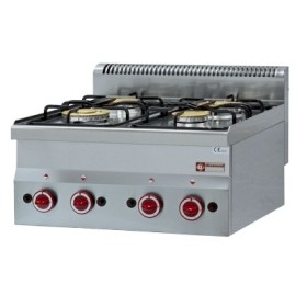 DIAMOND - Déclassé - Cuisinière Top 4 brûleurs gaz série 600