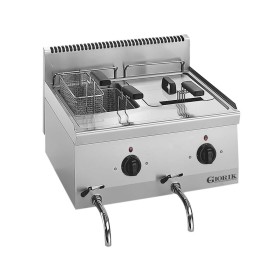 GIORIK - Déclassé - Friteuse électrique 2 cuves 10 litres