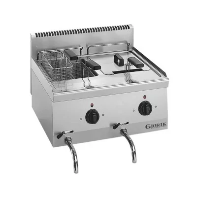 GIORIK - Déclassé - Friteuse électrique 2 cuves 10 litres