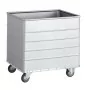 TECNOX - Déclassé - Chariot de manutention blanchisserie non perforé capacité 313 L