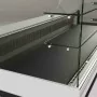 DIAMOND - Déclassé - Comptoir vitrine réfrigéré ventilé EN & GN vitre basse L. 1738 mm noir