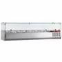 DIAMOND - Déclassé - Vitrine à ingrédients 7 GN 1/4 avec vitre droite