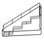 OLYMPIA - Support en acier pour bouteilles de sirop noir 400x105x320mm