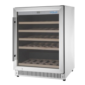 POLAR - Rafraîchisseur à vin dessous de comptoir en inox Série G 51 bouteilles