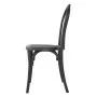 BOLERO - Chaises en résine style bois courbé Soho noires (lot de 4)