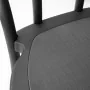 BOLERO - Chaises en résine style bois courbé Soho noires (lot de 4)