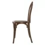 BOLERO - Chaises en résine style bois courbé Soho noyer (lot de 4)