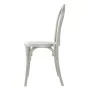 BOLERO - Chaises en résine style bois courbé Soho blanches (lot de 4)
