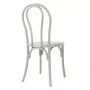 BOLERO - Chaises en résine style bois courbé Soho blanches (lot de 4)