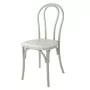 BOLERO - Chaises en résine style bois courbé Soho blanches (lot de 4)