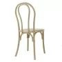 BOLERO - Chaises en résine style bois courbé Soho coloris naturel (lot de 4)