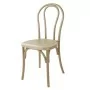BOLERO - Chaises en résine style bois courbé Soho coloris naturel (lot de 4)