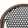 BOLERO - Chaises bistrot parisien en rotin PE motif noir (Lot de 2)