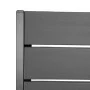 BOLERO - Fauteuils à lattes Valletta gris (Lot de 4)