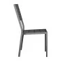 BOLERO - Chaises à lattes Valletta grises (lot de 4)