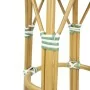 BOLERO - Tabourets de bar en rotin PE style parisien vert clair (lot de 2)