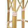 BOLERO - Tabourets de bar en rotin PE style parisien corail (lot de 2)