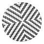 BOLERO - Tabourets de bar en rotin PE style parisien noirs (lot de 2)