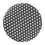 BOLERO - Tabourets de bar en rotin PE style parisien bois foncé noirs (lot de 2)