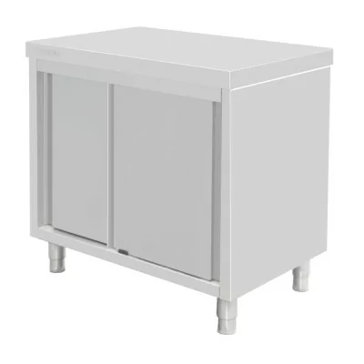 VOGUE - Meuble de rangement en acier inoxydable 900x900x600mm