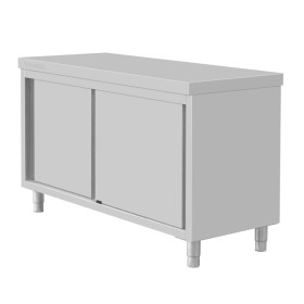 VOGUE - Meuble de rangement en acier inoxydable 900x1500x600mm