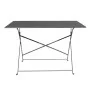BOLERO - Table de terrasse pliable noire 1100 x 700mm