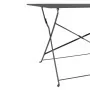 BOLERO - Table de terrasse pliable noire 1100 x 700mm