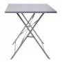 BOLERO - Table de terrasse pliable grise 1100 x 700mm