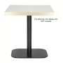 BOLERO - Pied de table en fonte noir 720x420x600mm