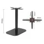 BOLERO - Pied de table en fonte noir 720x420x600mm