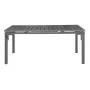 BOLERO - Table d'extérieur à lattes extensible Valletta grise 1800mm