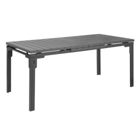 BOLERO - Table d'extérieur à lattes extensible Valletta grise 1800mm
